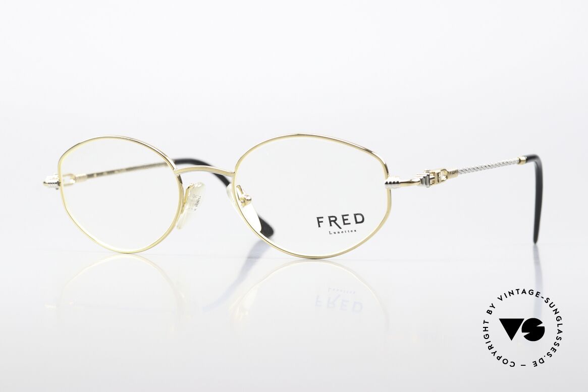 Fred Maldives Unisex 90's Luxury Glasses, luxury eyeglass-frame by Fred, Paris from the 1990s, Made for Men and Women