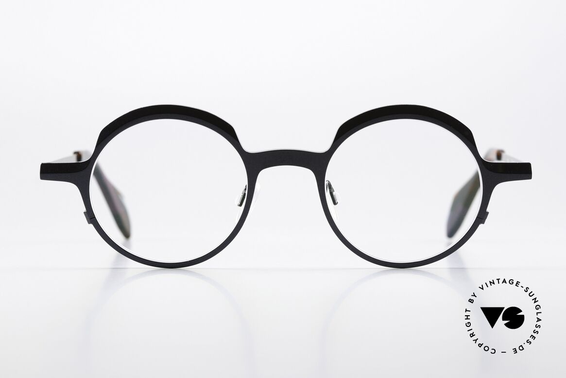 Theo Belgium Brilliant Round Eyeglasses Unisex, ladies glasses or men's eyeglasses at the same time, Made for Men and Women