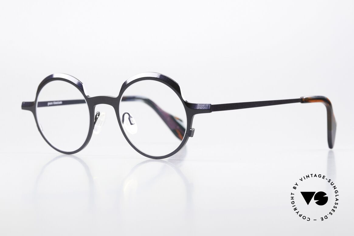 Theo Belgium Brilliant Round Eyeglasses Unisex, top-notch quality and wearing comfort (Titanium), Made for Men and Women