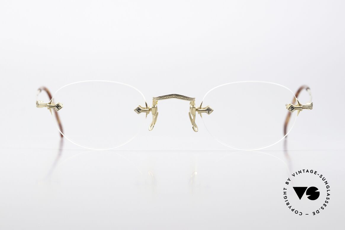 Matsuda 2865 Rimless 90's Vintage Glasses, 90's vintage designer eyeglasses by Matsuda, Japan, Made for Men and Women