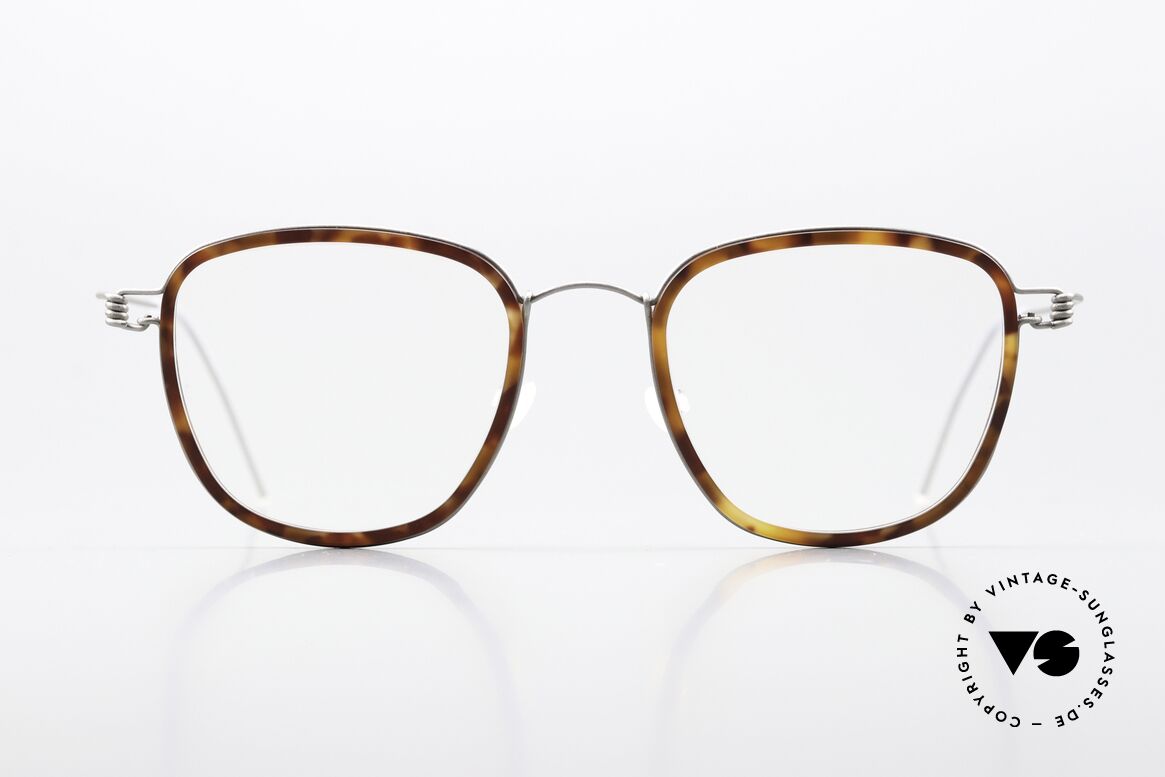 Lindberg Simon Air Titan Rim Titan Specs Acetate Inner Rim, model SIMON in size 47-20, temple length 145, col. 10, Made for Men