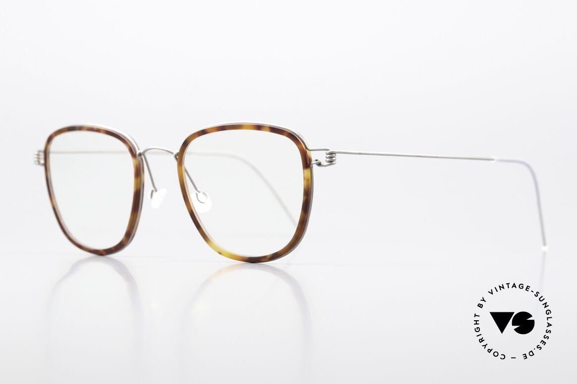 Lindberg Simon Air Titan Rim Titan Specs Acetate Inner Rim, striking refined Air Titan frame with Acetate inner rim, Made for Men