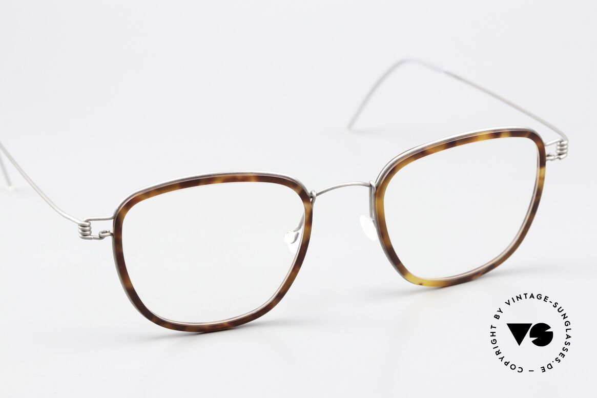 Lindberg Simon Air Titan Rim Titan Specs Acetate Inner Rim, unworn, NOS, with original magnetic case by Lindberg, Made for Men
