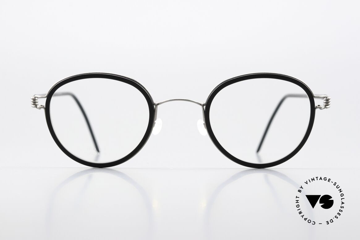 Lindberg Jackie 44 Air Titan Rim Temples With Acetate Cover, panto model Jackie, in size 44-24, temple length 135mm, Made for Men and Women