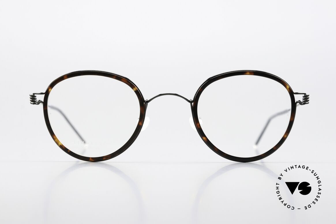 Lindberg Jackie 44 Air Titan Rim Panto Frame Tortoise Black, panto model Jackie, in size 44-24, temple length 135mm, Made for Men and Women