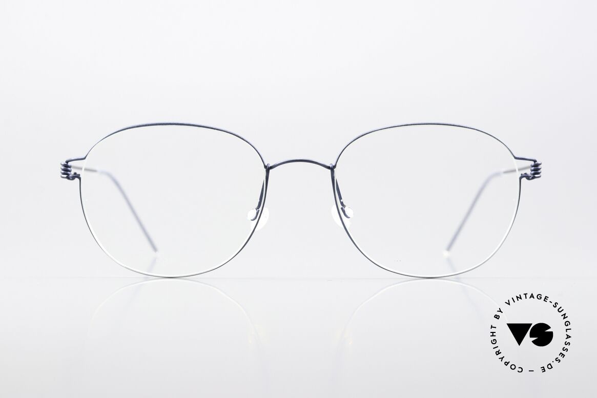 Lindberg Robin 53 Air Titan Rim Matt Dark Blue Eyeglasses, mod. Robin in size 53-20, temple length 145, color U13, Made for Men and Women