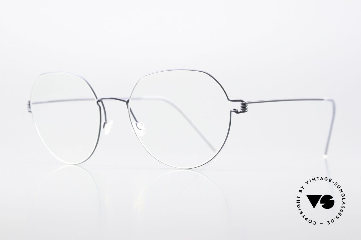 Lindberg Evan Air Titan Rim Panto Frame Matt Blue Gray, striking & stylish in equal measure = Lindberg Air Titan, Made for Men and Women