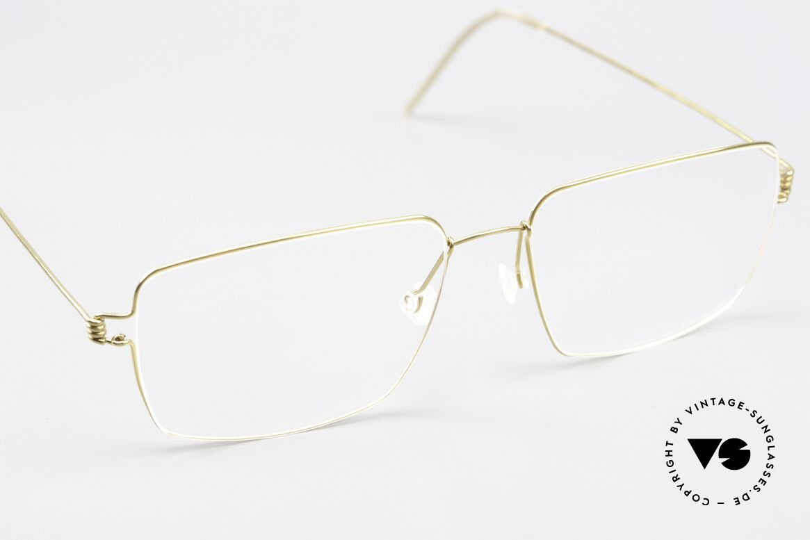 Lindberg Gary Air Titan Rim Square Titanium Frame Men, unworn, NOS, with original magnetic case by Lindberg, Made for Men