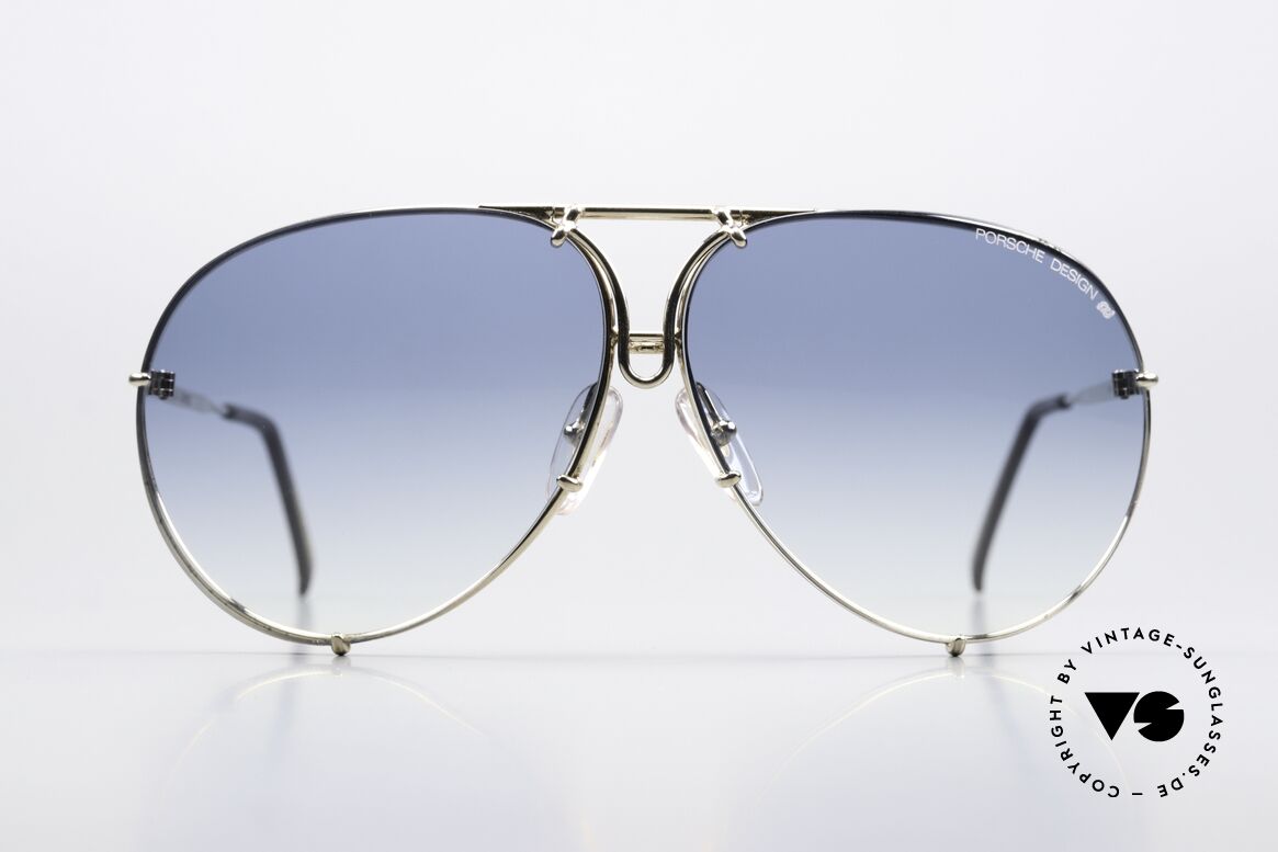 Porsche 5623 Light Mirrored Sun Lenses, GOLD MIRRORED lenses appear brown in the photos, Made for Men and Women