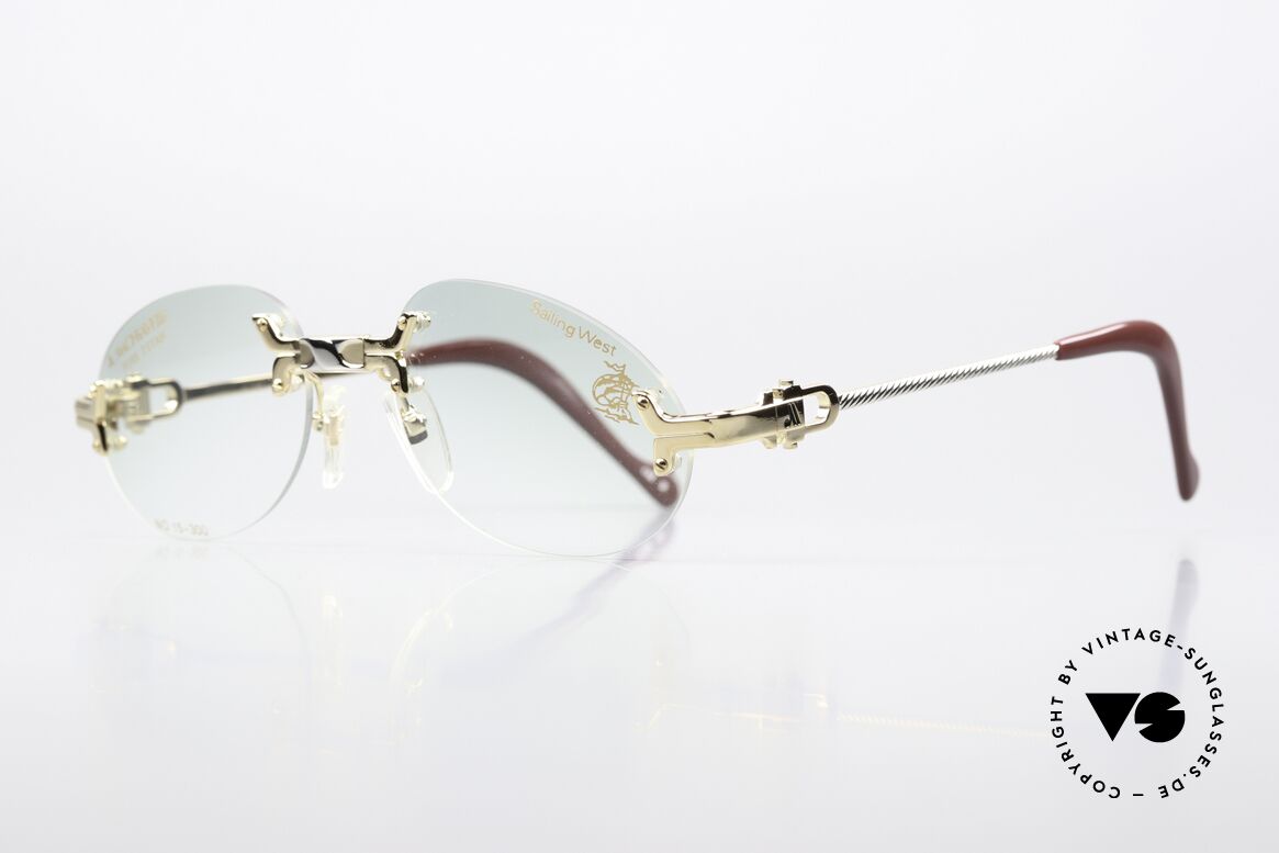 Machiavelli 15-300 Opulent Frame Gold Titan, a really eccentric & opulent frame from the 1980's, Made for Men and Women