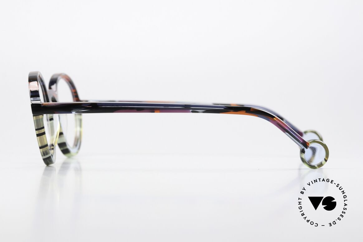 Theo Belgium Balancoire Colorful Transparent Frame, unworn; like all our vintage Theo eyewear specs, Made for Men and Women