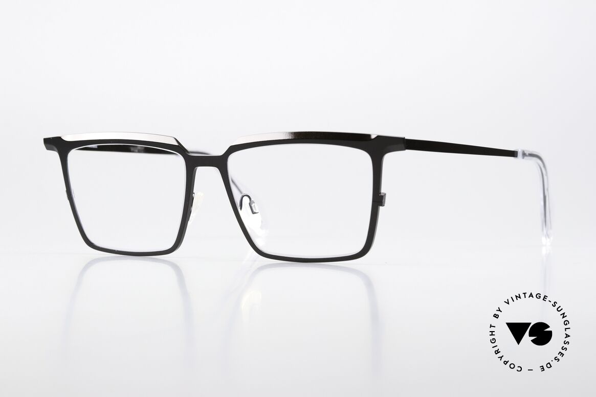 Theo Belgium Barion Square Titan Frame Large, Theo Belgium eyewear; 'DIAMOND CUTS' series, Made for Men and Women