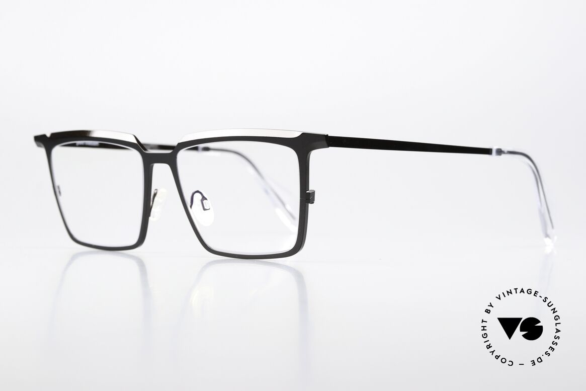 Theo Belgium Barion Square Titan Frame Large, top-notch quality and wearing comfort (Titanium), Made for Men and Women