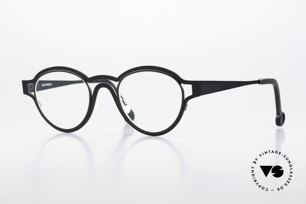 Theo Belgium Cherry Chocolat Titan Frame Panto Style, striking panto designer specs by THEO Belgium, Made for Men and Women