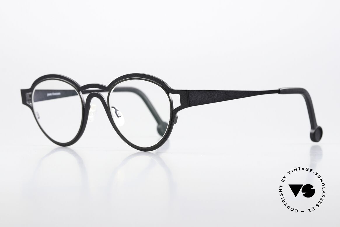 Theo Belgium Cherry Chocolat Titan Frame Panto Style, avant-garde eyeglasses for ladies and gentlemen, Made for Men and Women