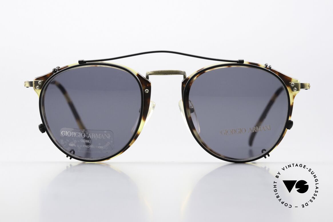 Giorgio Armani 318 Panto Glasses With Clip-On, famous panto-design with practical clip-on, 100% UV, Made for Men