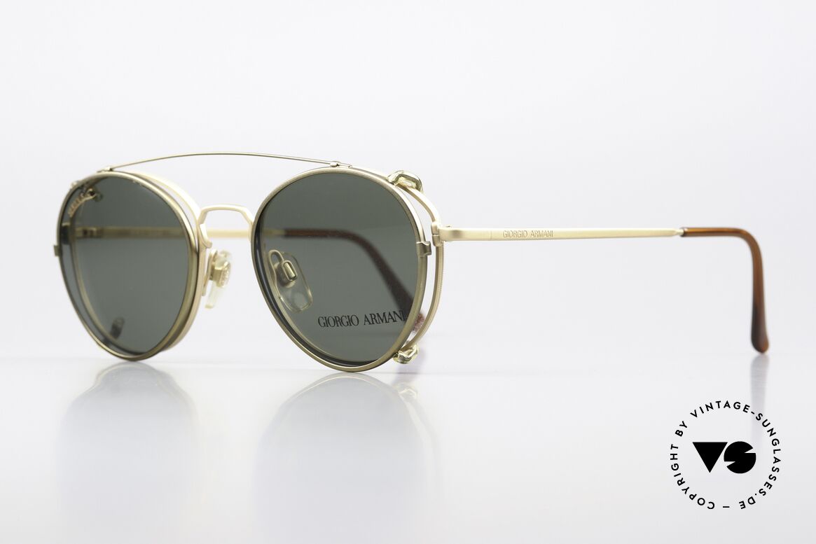 Giorgio Armani 174 With Serious Fun Clip-On, more 'classic' isn't possible (famous 'panto'-design), Made for Men and Women