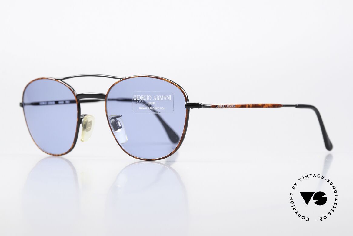 Giorgio Armani 605 Sunglasses Classics 1990's, noble 'chestnut brown/tortoise/black' frame coloring, Made for Men