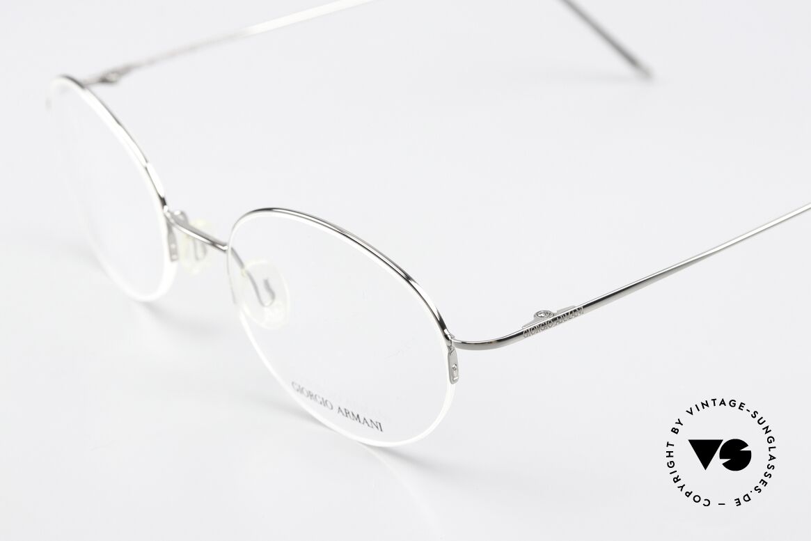 Giorgio Armani 27 90s Round Eyeglasses Nylor, frame width is 128mm (a SMALL to MEDIUM size), Made for Men and Women