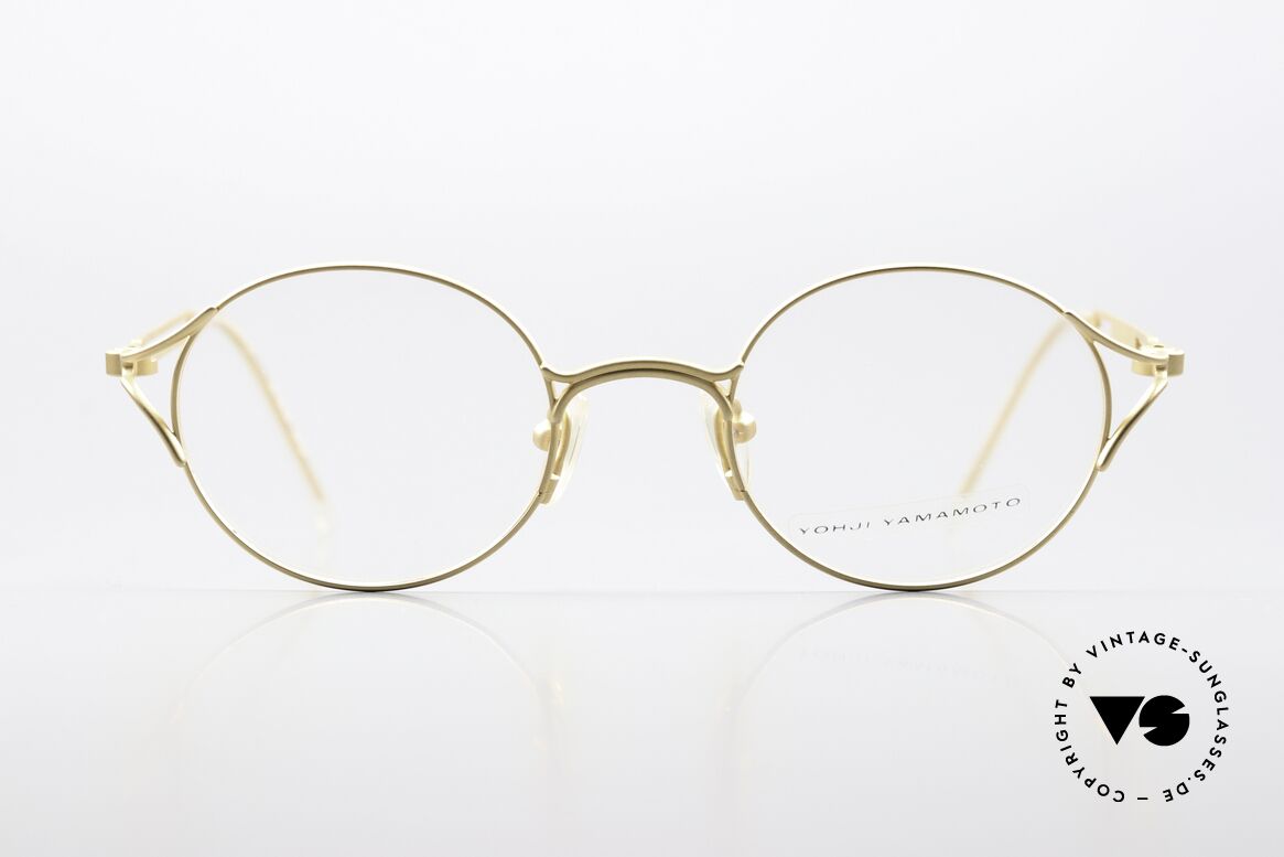 Yohji Yamamoto 51-4103 Panto Designer Glasses 90s, 1st class craftsmanship and materials (lightweight titan), Made for Men and Women
