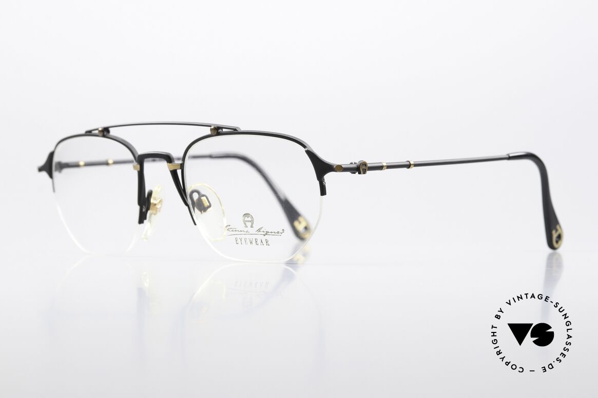 Aigner EA55 90's Glasses Half Rim Nylor, limited luxury eyeglasses with serial number 706392, Made for Men