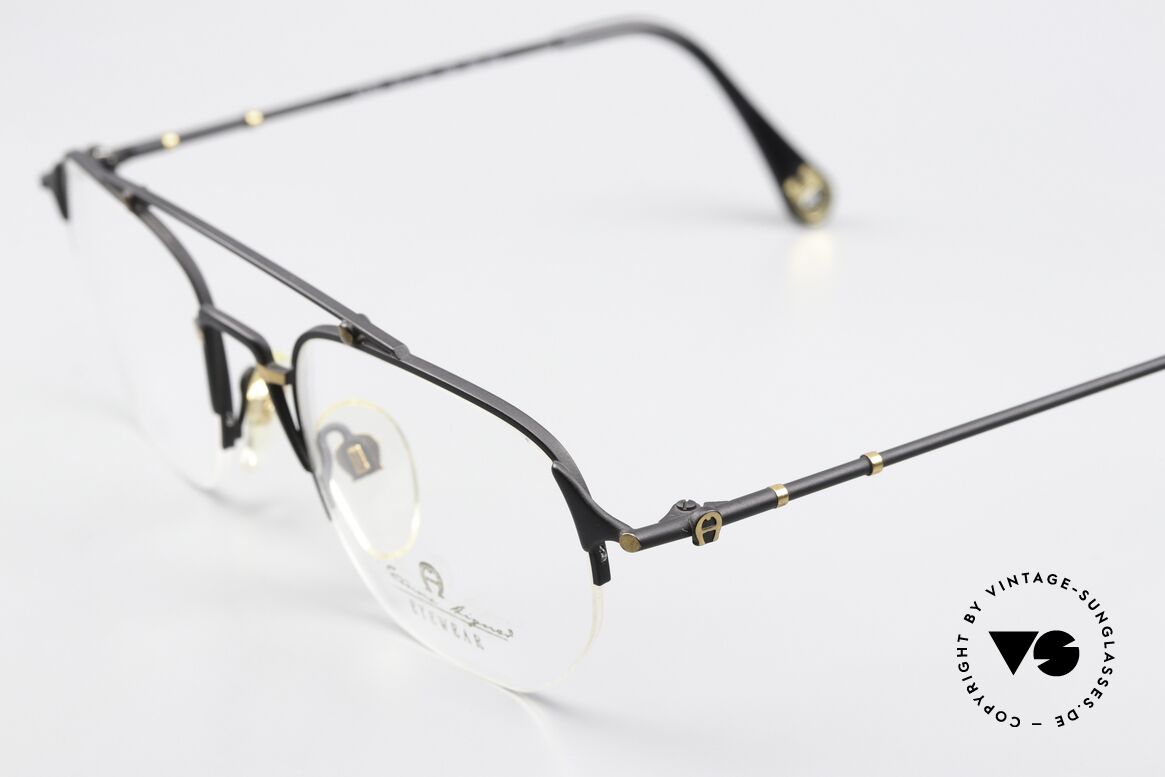 Aigner EA55 90's Glasses Half Rim Nylor, sophisticated gentlemen's eyeglasses (semi rimless), Made for Men