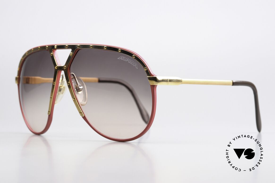 Alpina M1 Iconic Glasses From 1986, with original Alpina sun lenses; 100% UV protect., Made for Men and Women