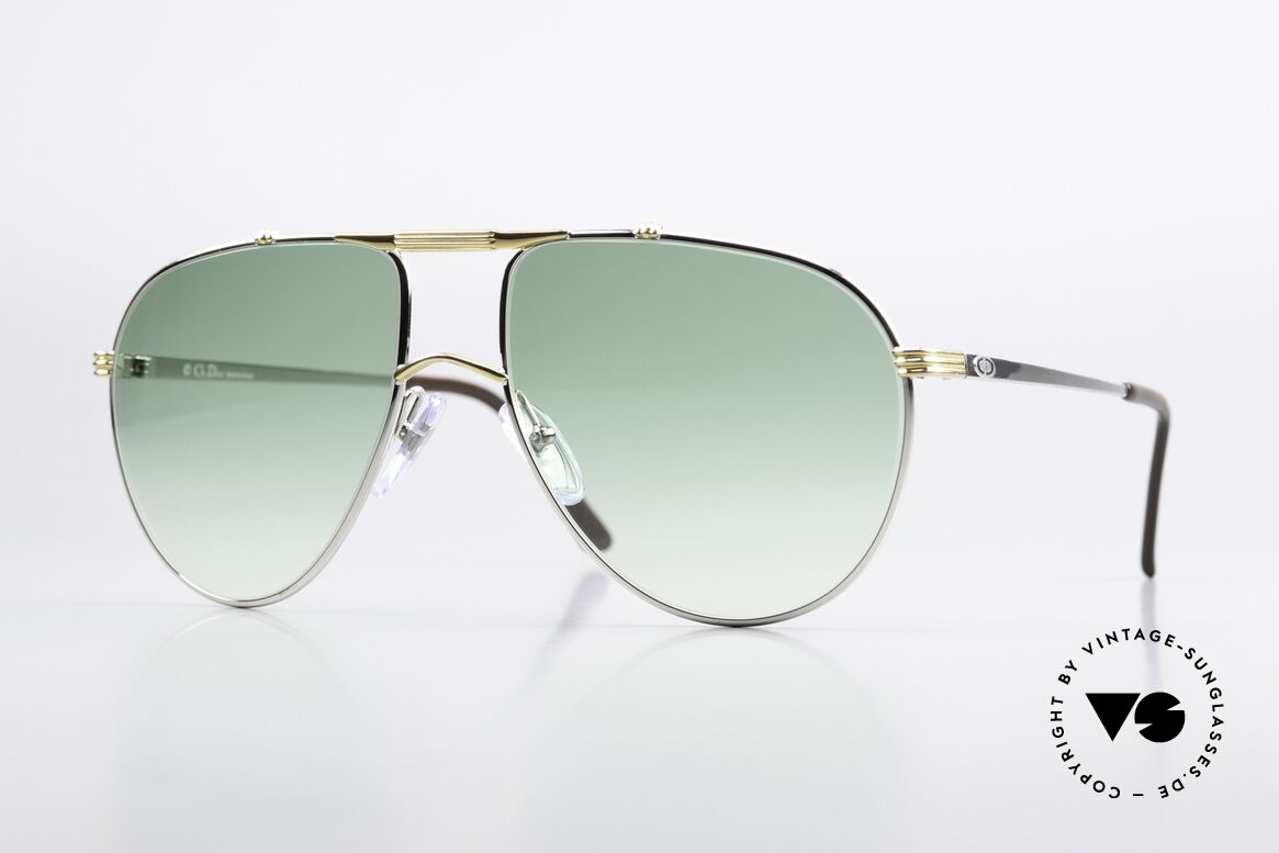 Christian Dior 2248 XL 80's Aviator Sunglasses, noble shades of the "Monsieur"-series by Christian Dior, Made for Men