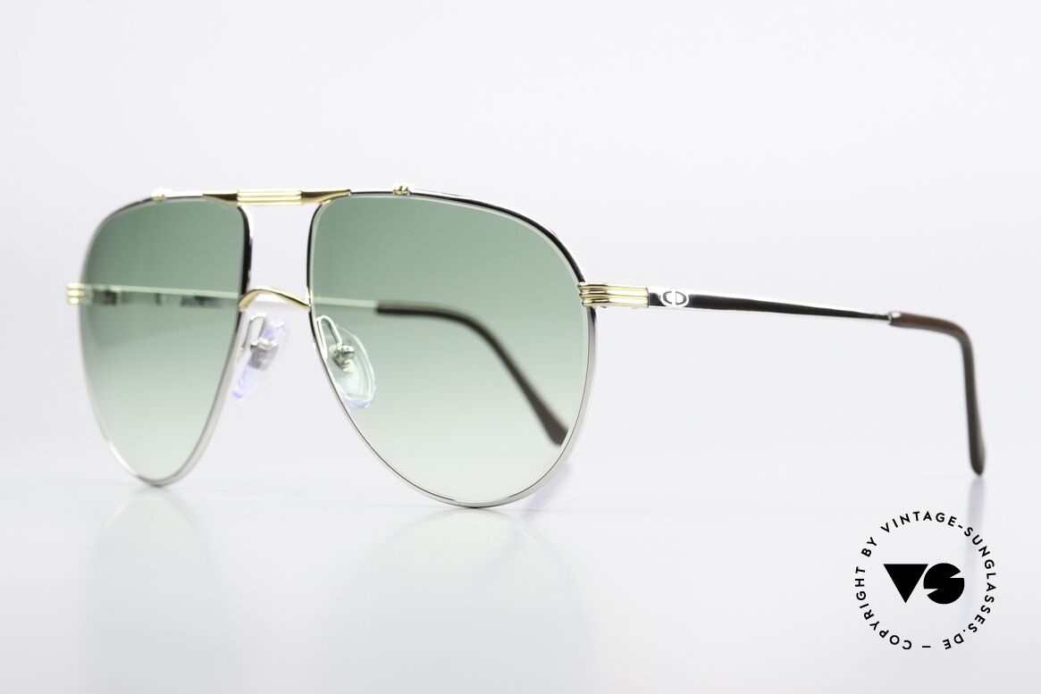 Christian Dior 2248 XL 80's Aviator Sunglasses, classic aviator design in XL size 60-17 (145mm width), Made for Men