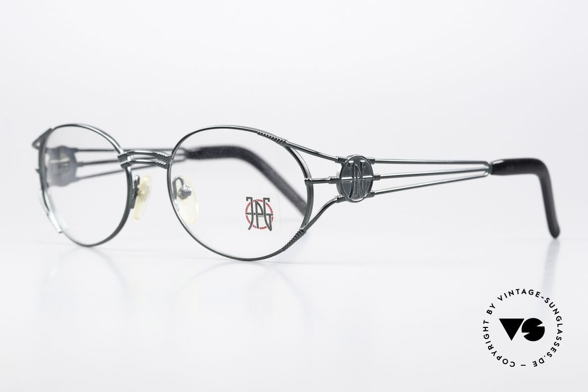 Jean Paul Gaultier 58-5106 Designer Glasses Oval 1997, often called as "Steampunk Glasses" in these days, Made for Men and Women