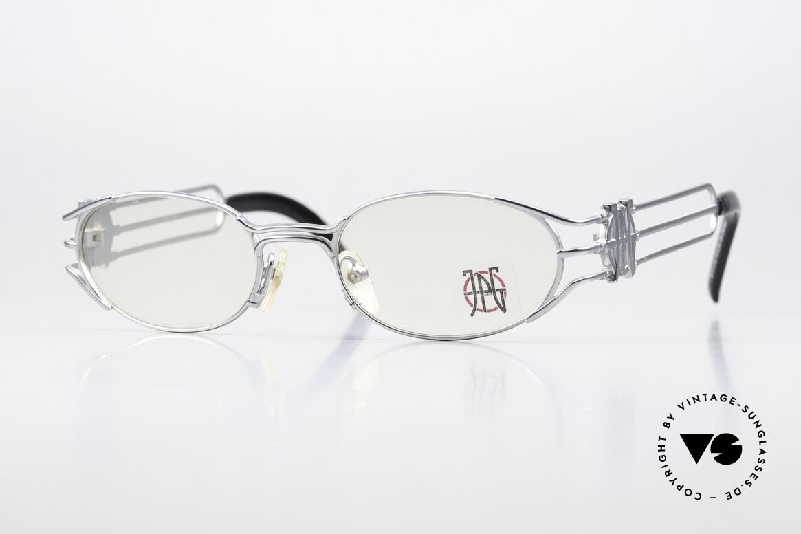 Jean Paul Gaultier 58-5102 90's Steampunk Eyeglasses, noble Jean Paul Gaultier 90's designer eyeglasses, Made for Men and Women