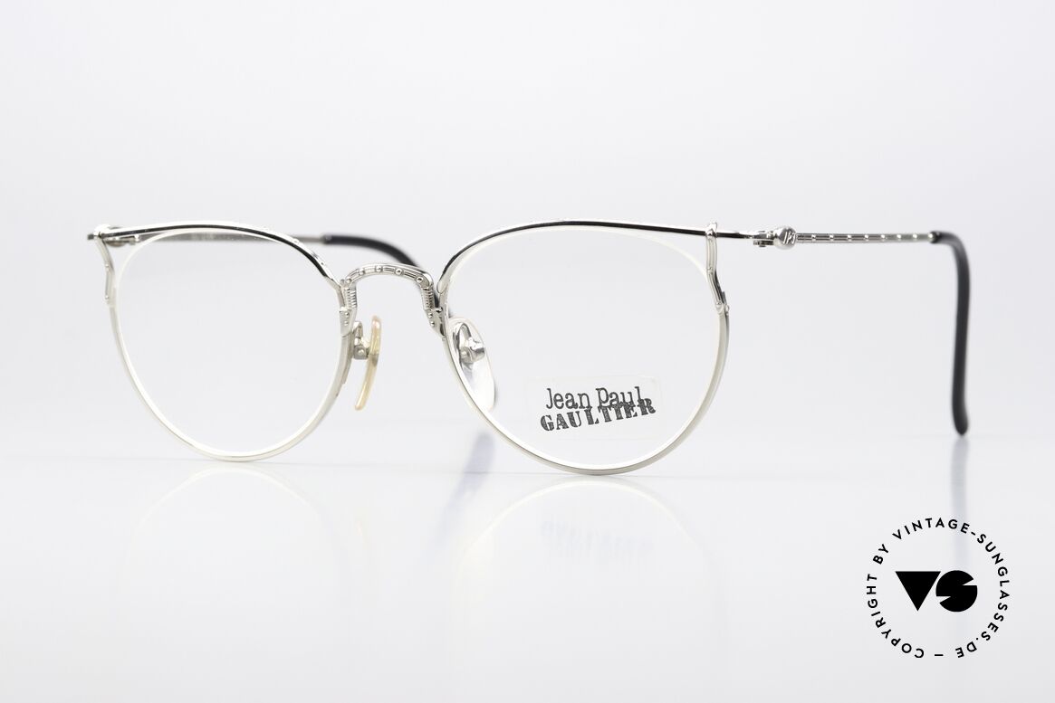 Jean Paul Gaultier 55-3177 Designer Eyewear 1997, noble Jean Paul Gaultier 90's designer glasses, Made for Men and Women