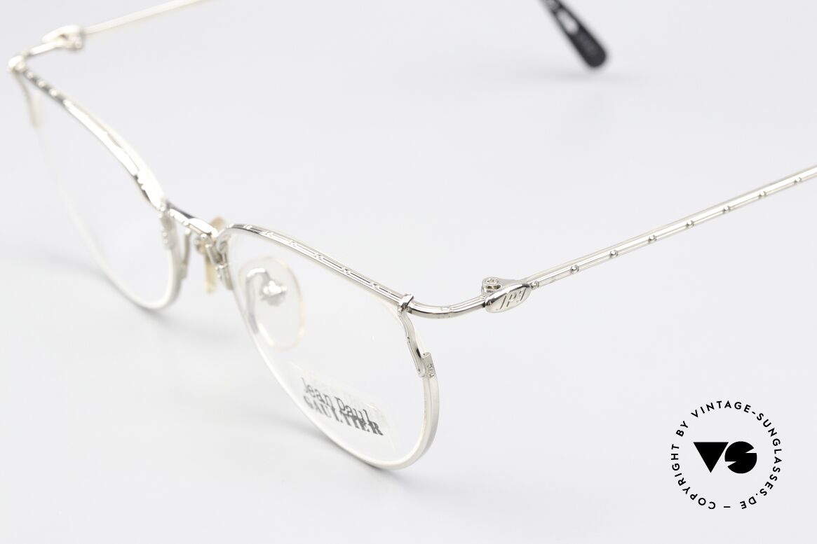 Jean Paul Gaultier 55-3177 Designer Eyewear 1997, with orig. clear DEMO lenses in size 49-20, 140, Made for Men and Women