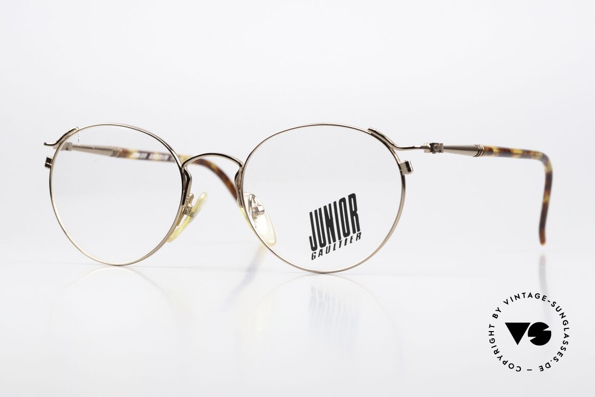 Jean Paul Gaultier 57-2271 90s Junior Gaultier Eyewear, rare vintage Jean Paul Gaultier designer eyeglasses, Made for Men and Women