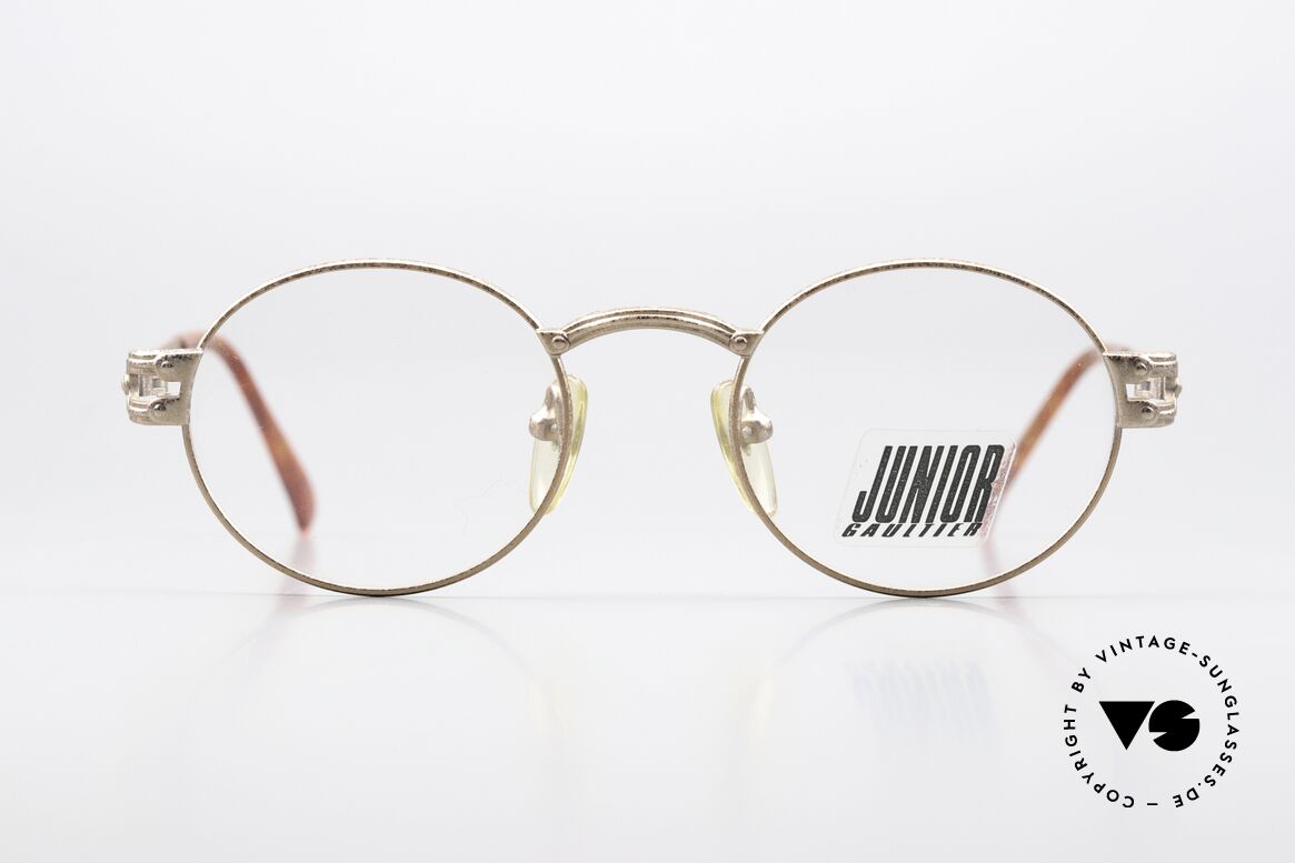 Jean Paul Gaultier 57-3176 90's Frame In Rusty Gold, outstanding craftsmanship (MADE IN JAPAN), vertu, Made for Men and Women