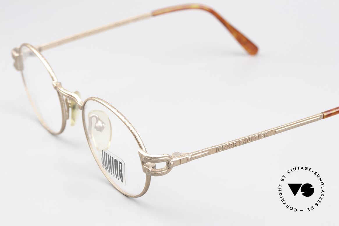 Jean Paul Gaultier 57-3176 90's Frame In Rusty Gold, the old JP Gaultier catalog calls the alloy "rusty gold", Made for Men and Women