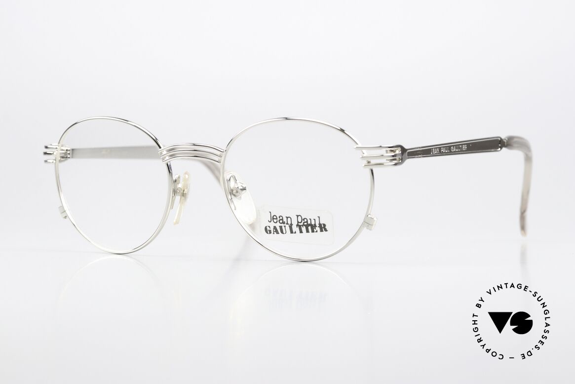 Jean Paul Gaultier 55-3174 90's Gaultier's Fork Glasses, valuable & creative Jean Paul Gaultier designer glasses, Made for Men and Women