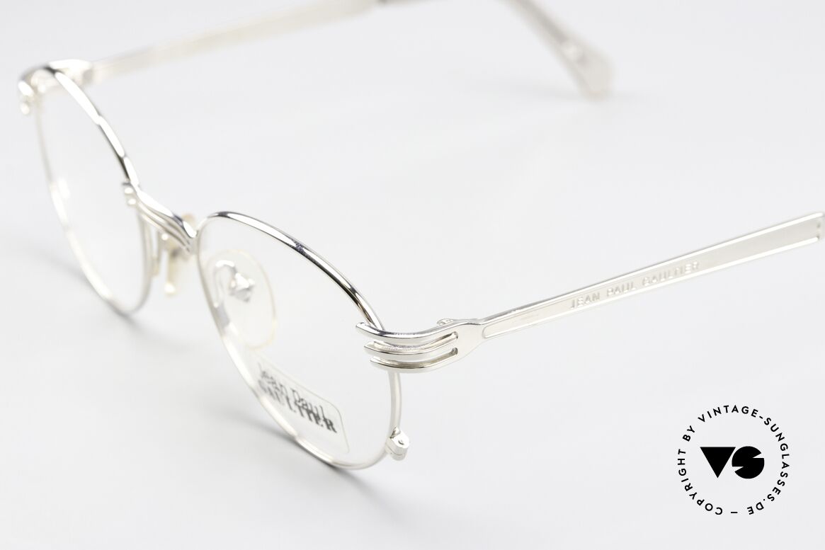 Jean Paul Gaultier 55-3174 90's Gaultier's Fork Glasses, frame in SMALL size 48-19, suitable for ladies and gents, Made for Men and Women