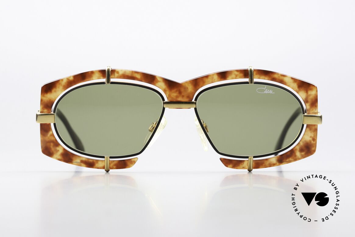 Cazal 872 Crazy Sunglasses 1990's, extravagant lens mounting & spunky frame coloring, Made for Men and Women