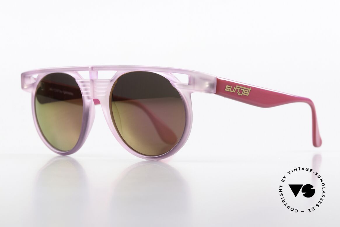 Carrera 5251 Purple Pink Mirrored 90's, called as 'steampunk sunglasses' or 'industrial design', Made for Men and Women