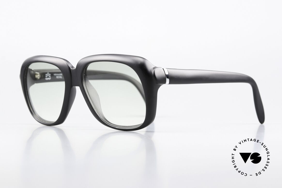 Viennaline Royal 1611 Old School Optyl Frame 70s, with light tinted sun lenses; also wearable at night-time, Made for Men