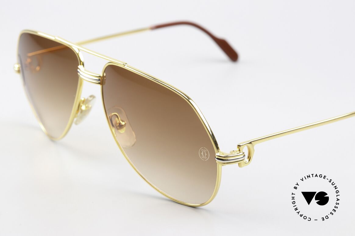 Cartier Vendome LC - M Sun Lenses With Cartier Logo, original brown Cartier sun lenses with the Cartier logo, Made for Men