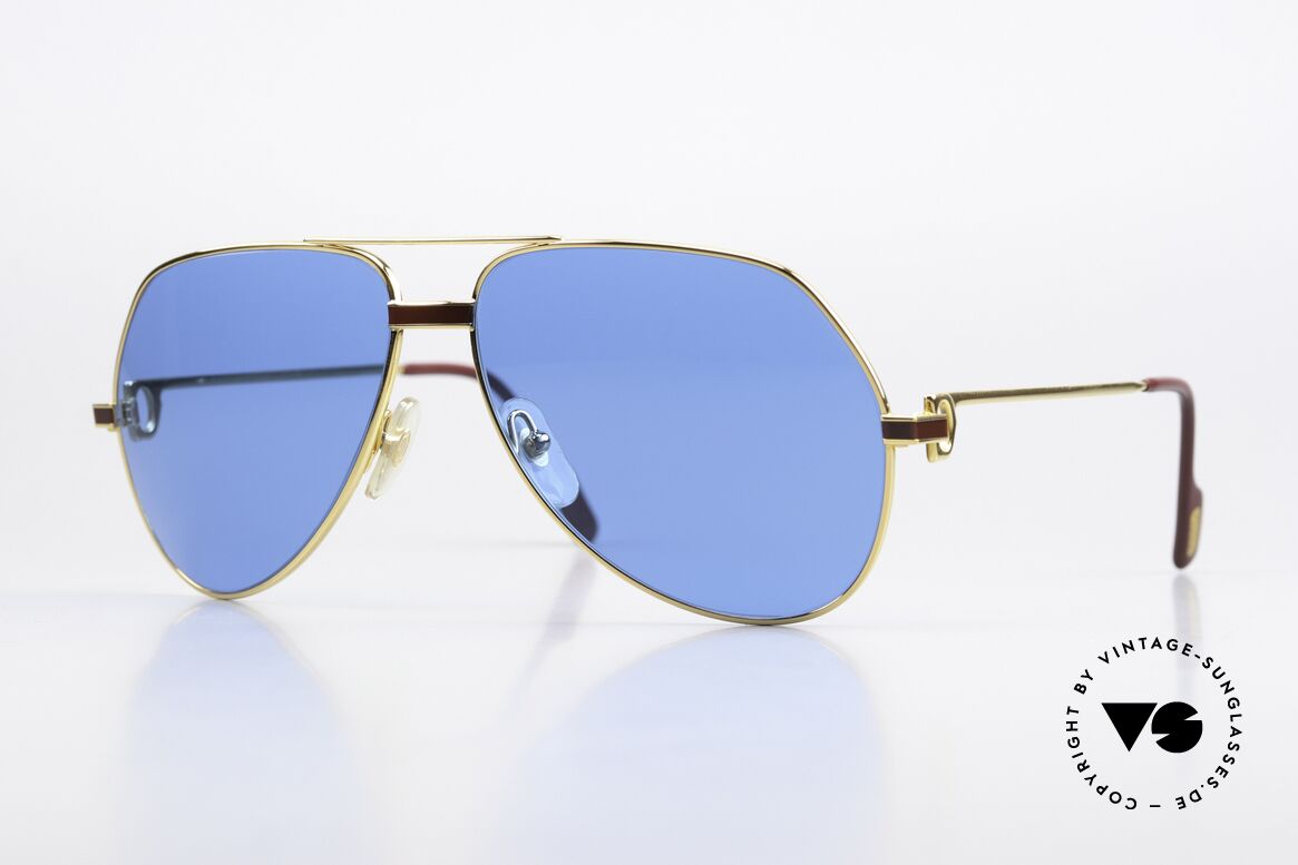 Cartier Vendome Laque - L Ultramarine Deep Blue Lapis, Vendome = the most famous eyewear design by CARTIER, Made for Men
