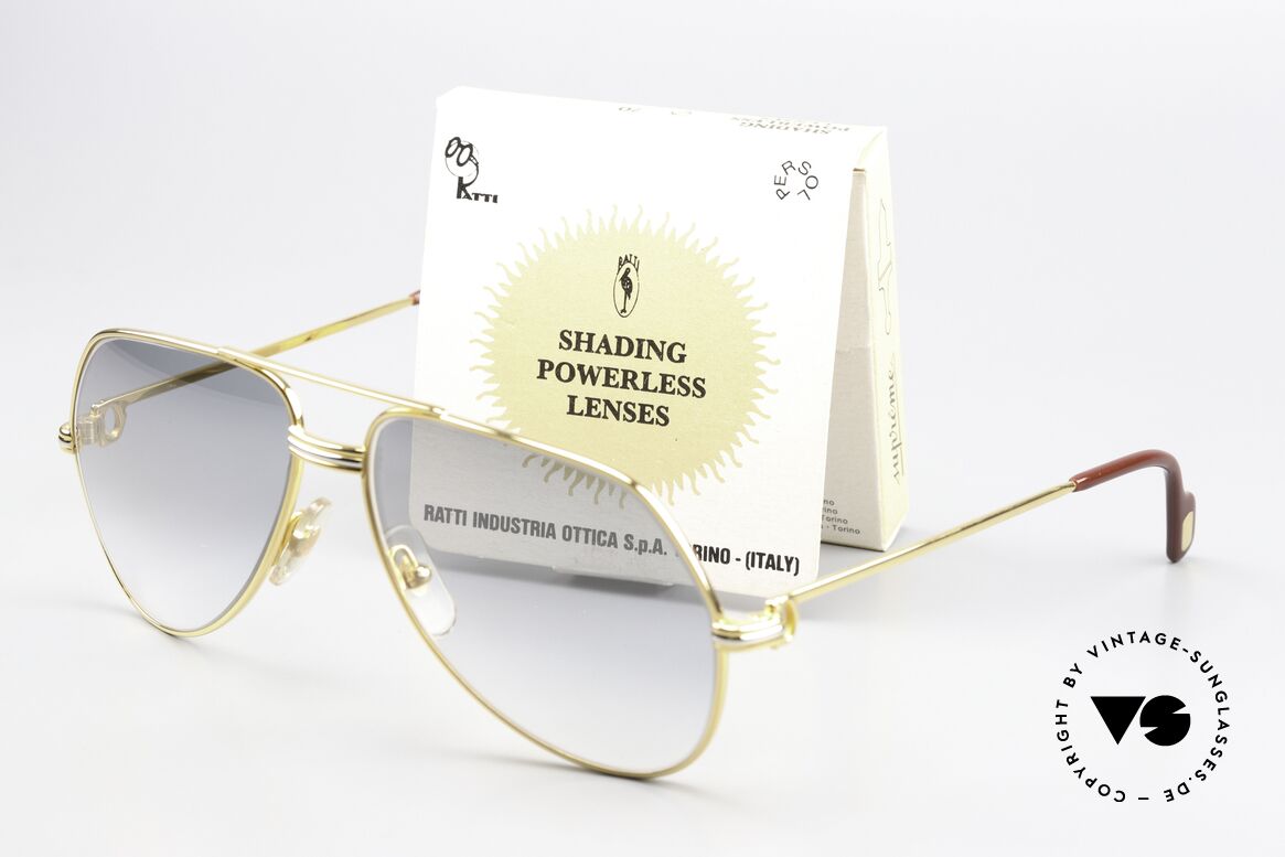 Cartier Vendome LC - M High-End Mineral Ratti Lens, unworn 1980's rarity with orig. packing; collector's item, Made for Men