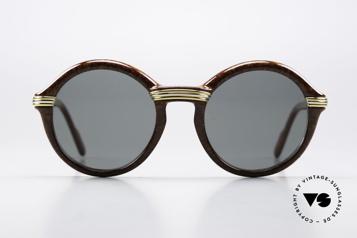 Cartier Cabriolet - S Luxury Shades From 1991, frame with flexible spring hinges in SMALL size 49/20, Made for Men and Women