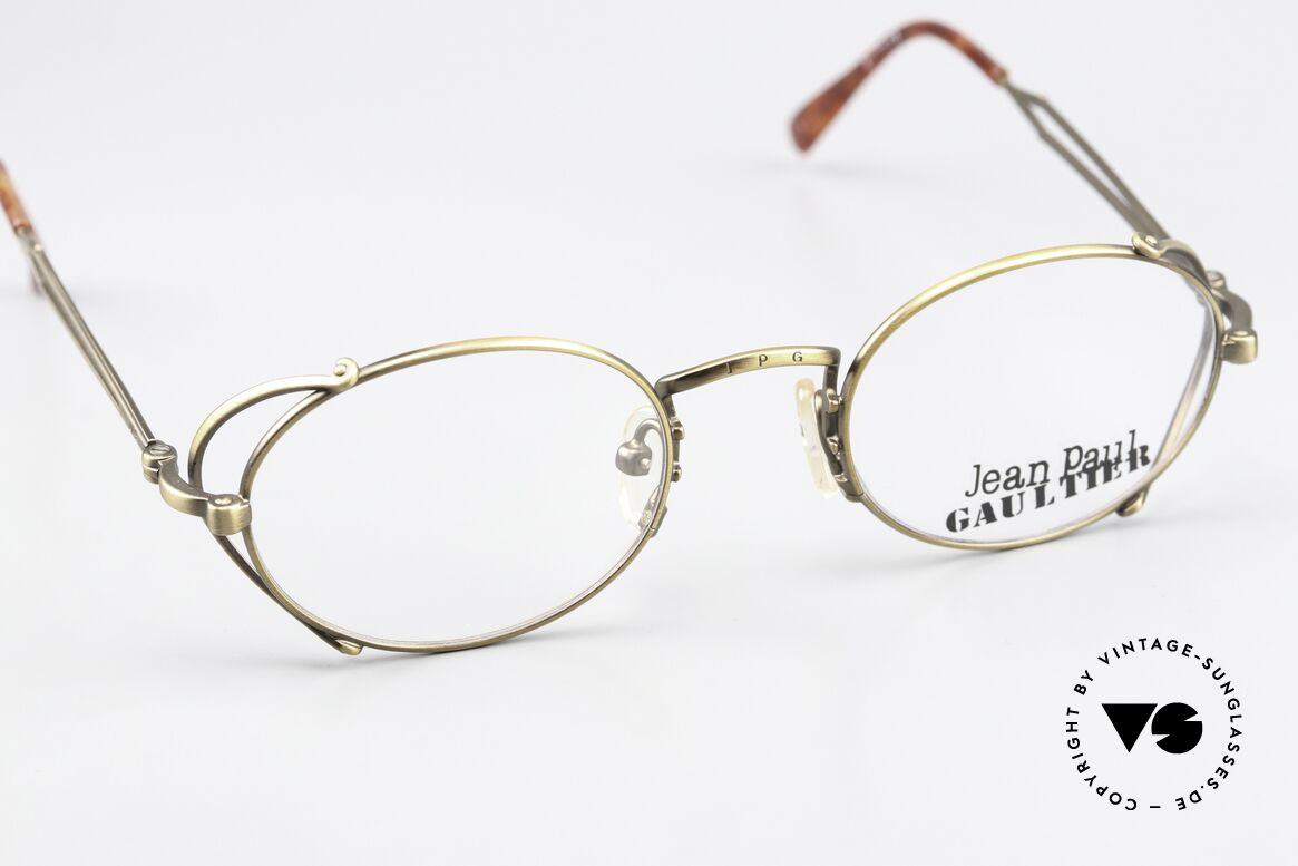 Jean Paul Gaultier 55-3175 Tupac Shakur 2Pac Eyeglasses, col. 3 'smoke gold' in size 47/20, with original case, Made for Men