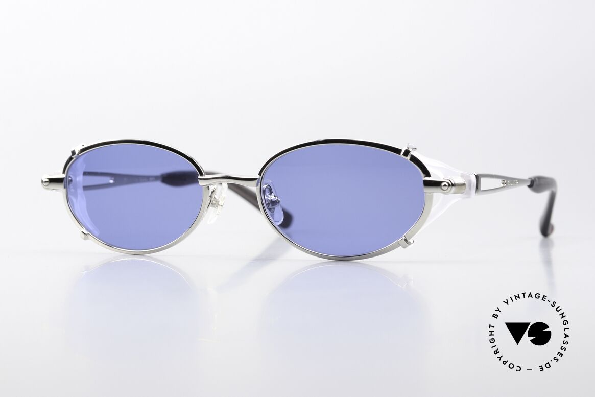 Jean Paul Gaultier 56-0035 Oval 90's Titanium Shades, 90's vintage designer sunglasses by Jean P. Gaultier, Made for Men and Women