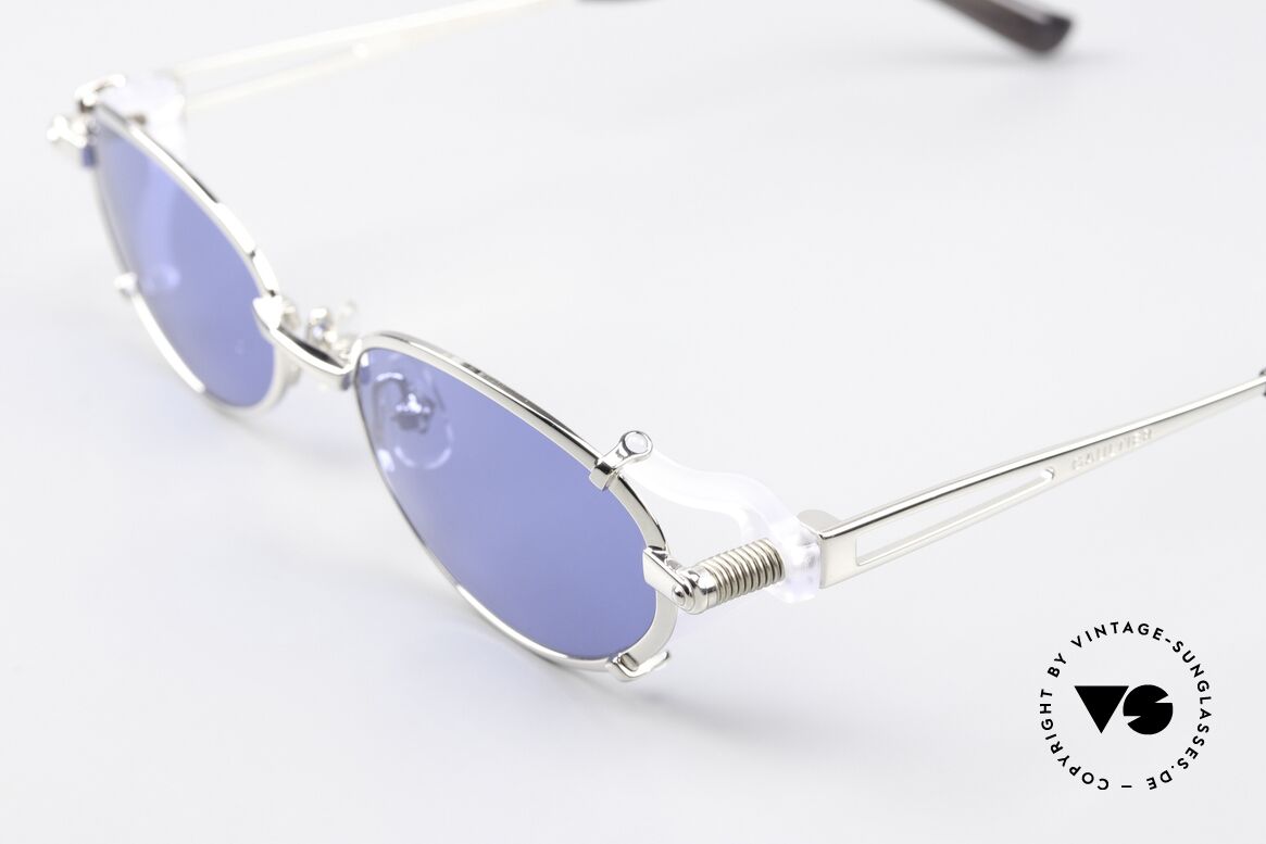 Jean Paul Gaultier 56-0035 Oval 90's Titanium Shades, unworn, new old stock (like all our vintage Gaultiers), Made for Men and Women