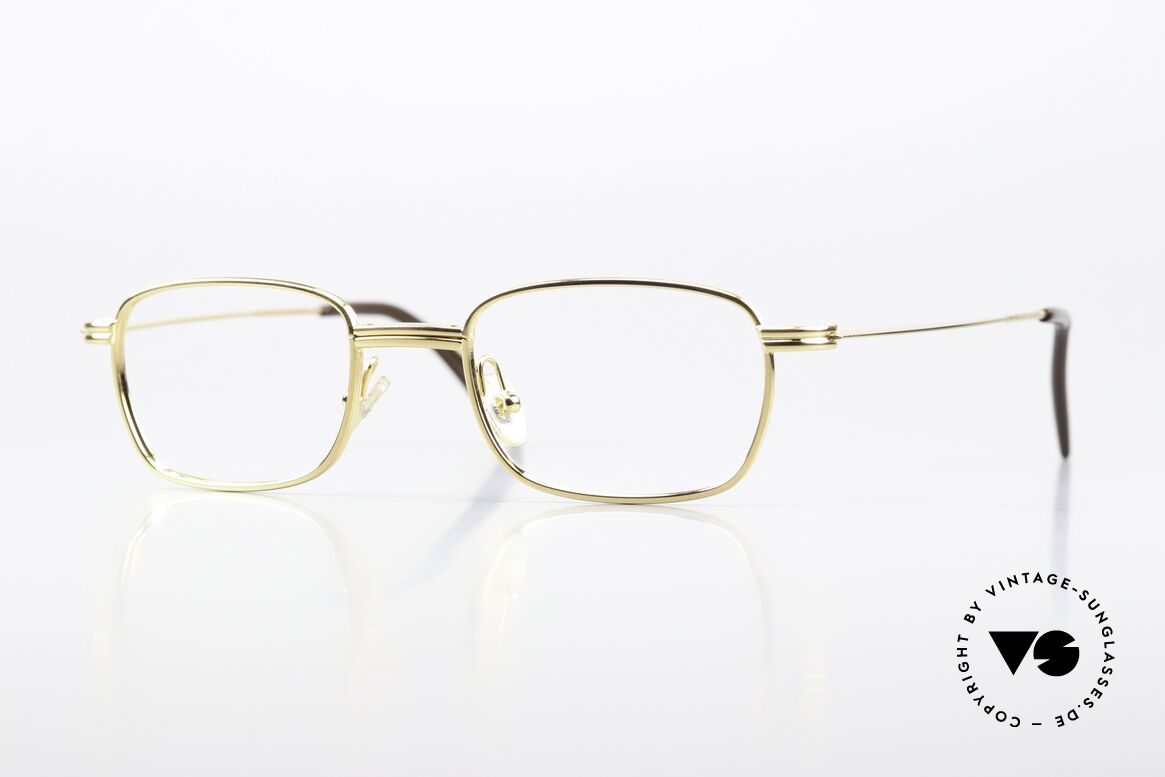 Jil Sander J90 Gold-Plated Titan Frame 90s, vintage Jil Sander eyeglass-frame from the 1990s, Made for Men and Women
