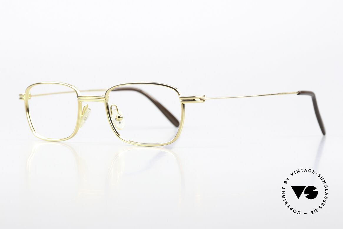 Jil Sander J90 Gold-Plated Titan Frame 90s, classic frame shape suitable for men and women, Made for Men and Women